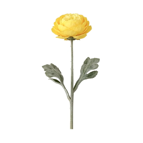 HOARBOEG 1Pcs Artificial Ranunculus Flower Stems, Realistic Fake Peony Bouquet, Silk Flowers for Home Wedding Party Decor, Table Centerpiece Vase Arrangement, Faux Ranunculus for DIY Floral Decor