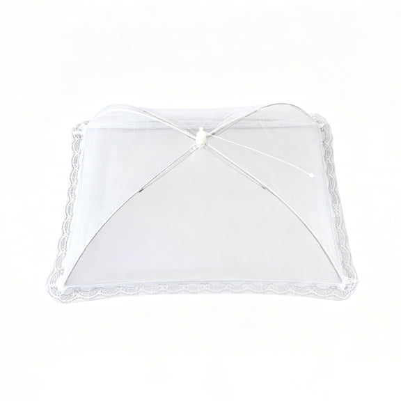 HOARBOEG 1Pcs Foldable Mesh Food Cover Tent, Large -Up Collapsible Mosquito Fly Protection Net for Food, Reusable Breathable Outdoor Kitchen Screen for BBQ Picnic Camping Patio (19.7x15.8x9.1in)