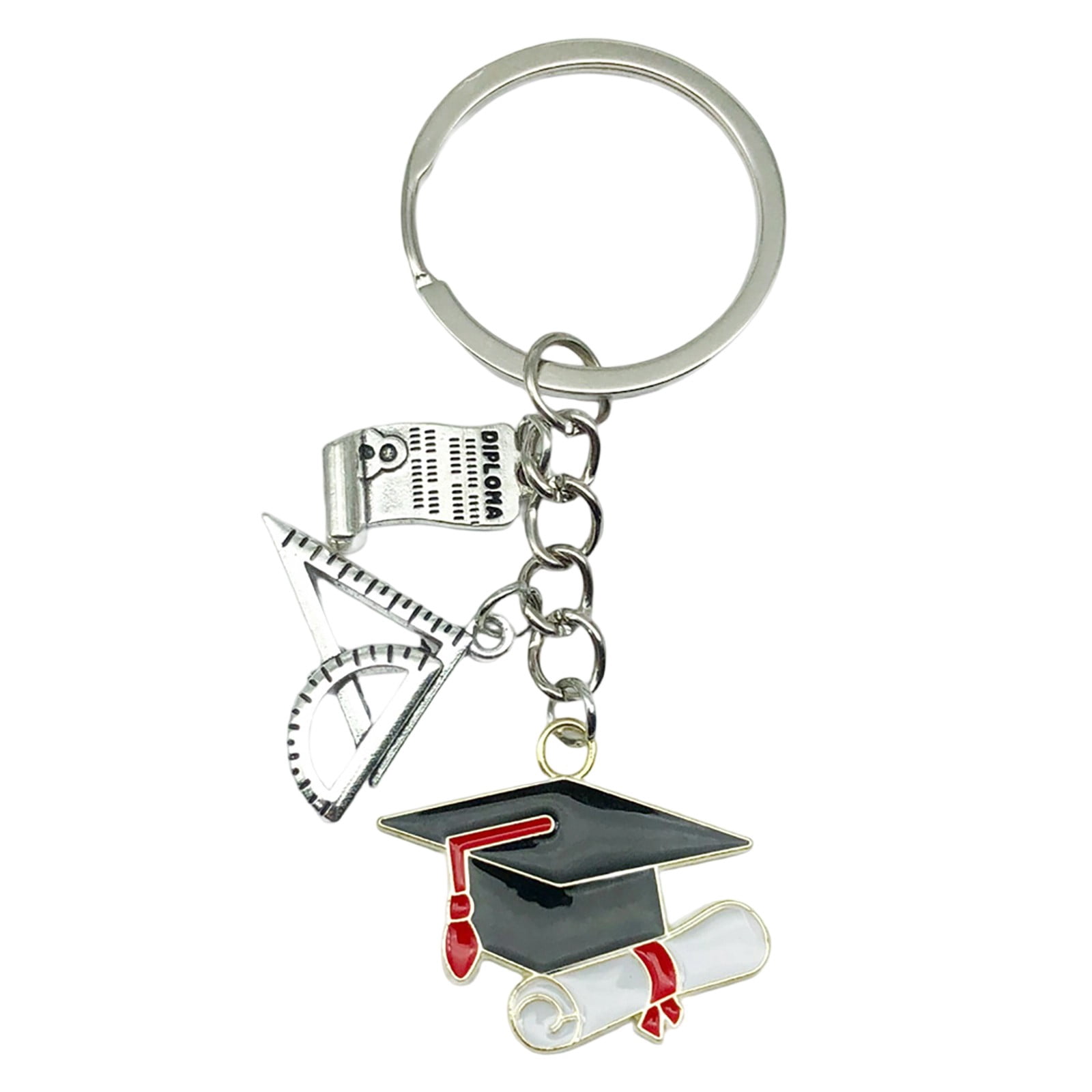 Graduation Key Rings Ideas HOARBOEG 1Pcs Graduation Cap Keychain, Backpack Charm for Season ...