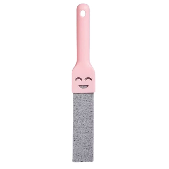 HOARBOEG 1Pcs Pumice Stone Toilet Bowl Cleaner Stick with Handle, Pink Scouring Stick for Hard Water Rings & Limescale, No-Hand Contact Bathroom Tool for Toilet, Sink & Tub