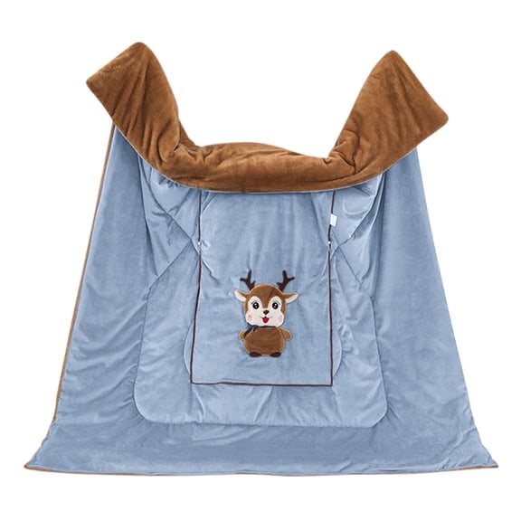 HOARBOEG 2-in-1 Pillow, Combination of Hug Pillow and Small Blanket, Quilt and Body Pillow Set Exquisite Christmas Deer Pattern Gift Thickened Machine Washable