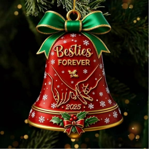 HOARBOEG 2025 Forever Christmas Clock Wall Decor, Holiday Countdown Calendar with Festive Design, 2D Christmas Tree Ornament for Home, Office, and Party Festival Hanging Decoration