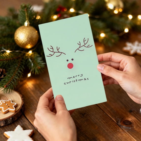 HOARBOEG 20Pcs Winter Christmas Cards Bulk Boxed Set with Envelopes, Holiday Greeting Cards Featuring Snowman & Festive Designs, Blank Note Cards for Family Friends Kids, Xmas Message Cards