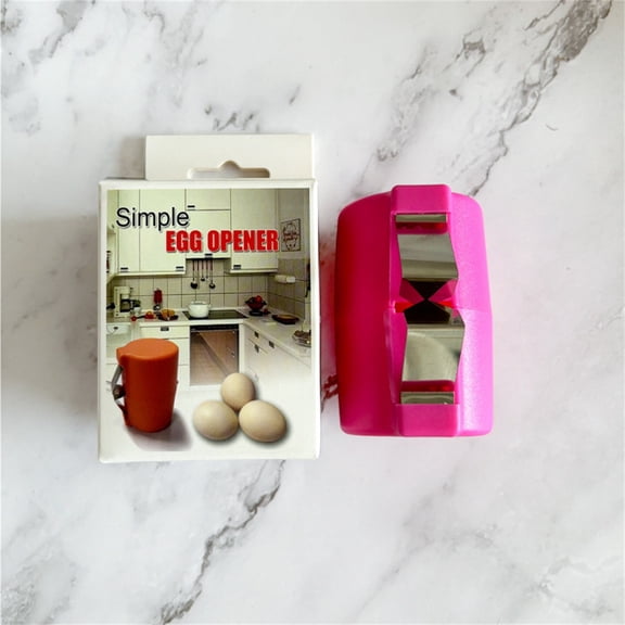 HOARBOEG 2Pcs Portable Egg Sheller Opener, Quick Easy Boiled Egg Peeler Tool, Kitchen Gadget for Removing Shells Efficiently, Egg Separator for Cooking & Baking