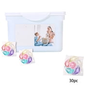 HOARBOEG 30 Pack Scented Laundry Detergent Pods, 7-Chamber Concentrated Laundry Capsules with Long Lasting Fragrance, Stain Remover and Fabric Softener for All Washable Fabrics