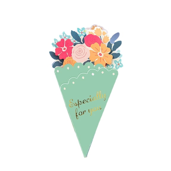 HOARBOEG 30Pcs Teacher Appreciation Card – Mini Folded Floral Thank You Card, Blank Inside for Personal Message, Small Greeting Card Gift for Teacher Appreciation Week, End of Year & Birthdays