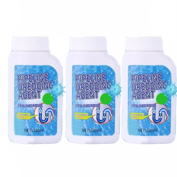 HOARBOEG 320ml Multi-Functional Unclogging Agent for Kitchen Sink, Toilet, Floor & Drain Blockages - Mild Cleaning Solution, Safe for Pipes & Glaze, Quick Drain Cleaner Tool