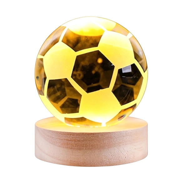HOARBOEG 3D Optical Illusion Night Light, LED Color Changing Acrylic Lamp with Remote Control, Bedroom Table Decor Birthday Gift for Teens Teens Soccer Fans