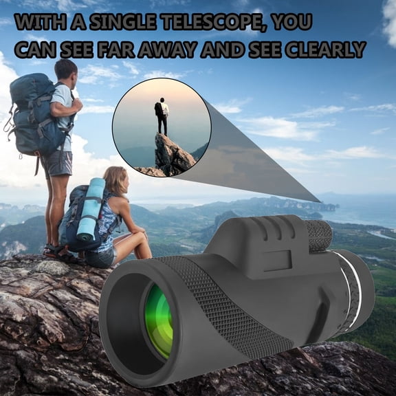 HOARBOEG 40x60 High Power Monocular Telescope with 52mm, BAK4 Prism Spotting Scope Mini Telescope for for Outdoor Activities Hiking Hunting Bird Watching Christmas Gift