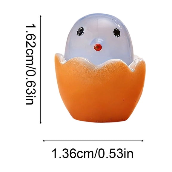 HOARBOEG 50Pcs Glow in The Dark Easter Chicks, Mini Light Up Chick Figurines for Easter Egg Stuffers & Basket Fillers, Cute Spring Garden Decor, Party Favors, 0.79in
