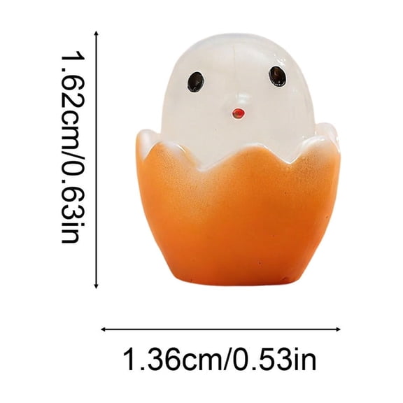 HOARBOEG 50Pcs Glow in The Dark Easter Chicks, Mini Light Up Chick Figurines for Easter Egg Stuffers & Basket Fillers, Cute Spring Garden Decor, Party Favors, 0.79in
