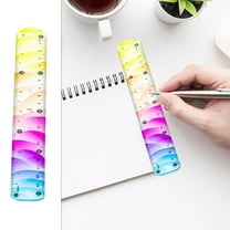 HOARBOEG 5Pcs Colorful Flexible Bendable Ruler for Teens, 6in Soft Plastic Measuring Tool, Safe Drawing Ruler for Supplies, Curved Surface Measurement Tool