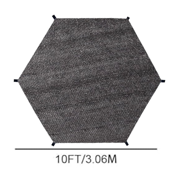 HOARBOEG 6ft 10ft 12ft 14ft Trampoline Sun Shade Cover – UV-Resistant, Waterproof & Windproof Jumping Mat Protector for Outdoor Backyard Playground