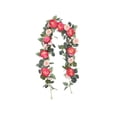 thumbnail image 1 of HOARBOEG 70.9in Pink Easter Garland, Plastic Rattan Vine for Door Frame Stair Railing Wrapping Garland, Flexible DIY Decor for Mantel Cabinet Wall Spring Home Decoration, 1 of 6