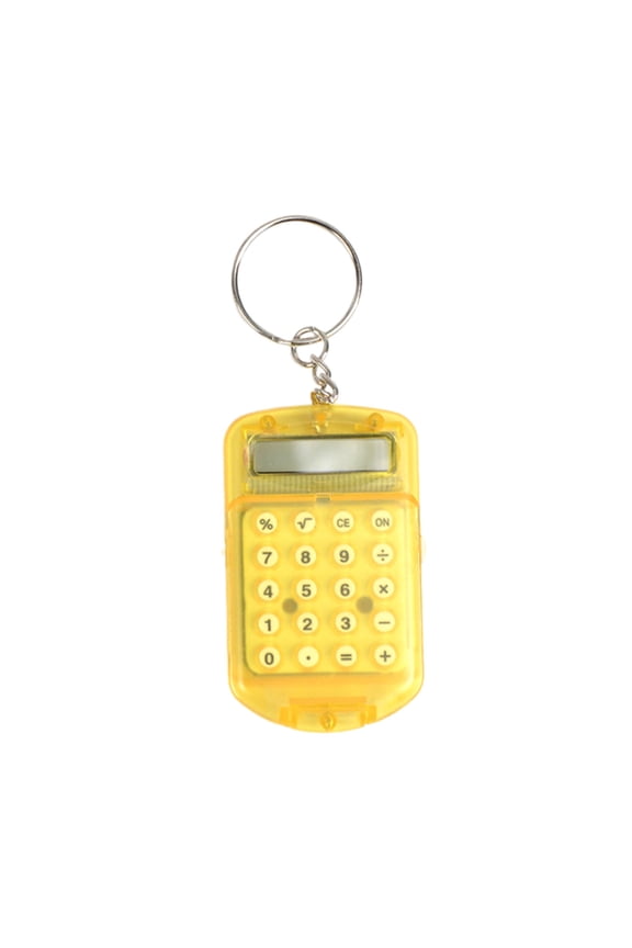 HOARBOEG 8-Digit Mini Calculator Keychain, Portable Pocket Electronic Calculator with LCD Display for Office, Shopping and Daily Basic Math Calculations - Keychain Calculator for Professionals