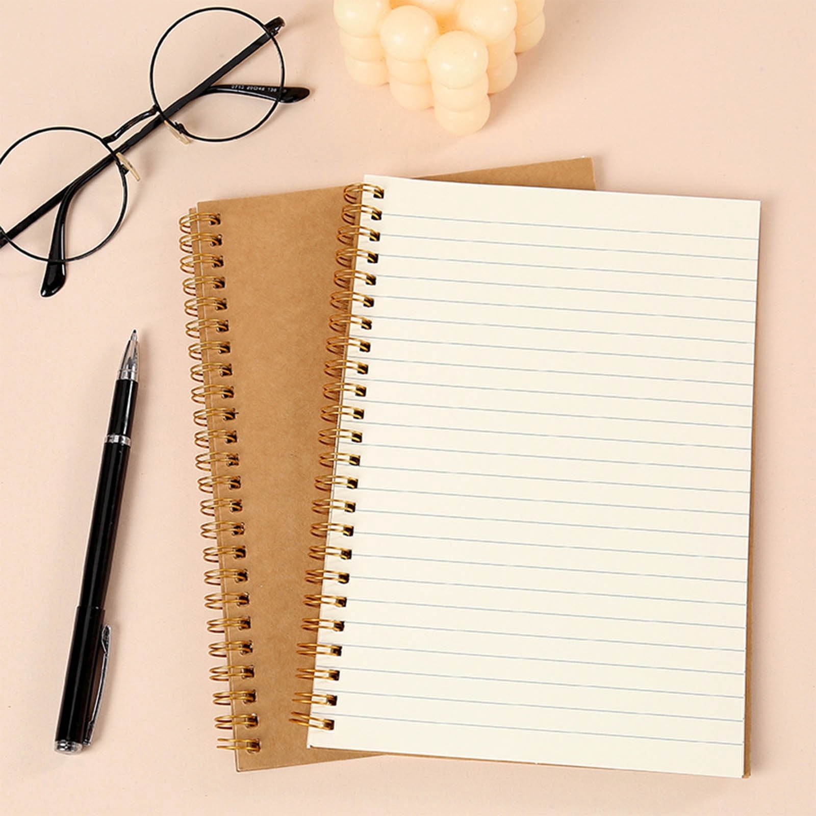 HOARBOEG A5 Spiral Notebook Ruled - Double Wire Bound Notebook, 80 ...