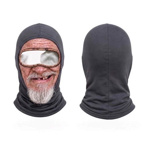 HOARBOEG Abstract Print Balaclava, Novelty Winter Head Cover, 14.17 x 10.43in Hood for Ski Outings Bike Trips and Humorous Group Photos, Breathable Fabric with Printed Art and Neck Extension