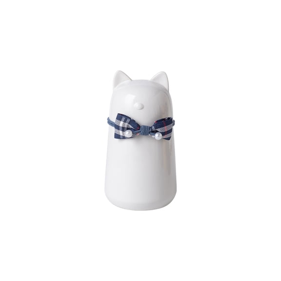 HOARBOEG Airtight Ceramic Pet Cremation Urn for Dogs and Cats Ashes, Sealed Keepsake Container for Pet Memorial, Watertight Storage Box for Pet Funeral or Home Display, White Small Animal Ash Holder