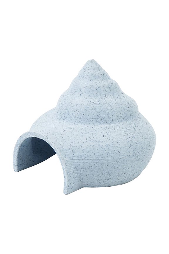 HOARBOEG Aquarium Cave Hideout for Shrimp & Small Fish, PETG Plastic Fish Tank Cave Decoration, Blue Underwater Hiding Shelter House for Betta, Guppy & Snails, 2.76x2.56x2.24in