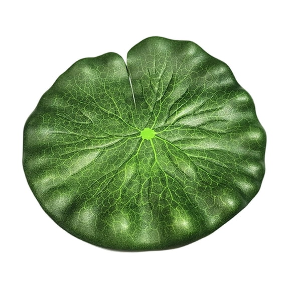 HOARBOEG Artificial Floating Lotus Leaves EVA Foam Lily Pad, Realistic Fake Pond Water Decorations for Pool Fish Tank Garden, Waterproof Simulation Foliage for Holiday Photography