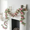 thumbnail image 1 of HOARBOEG Artificial Rose Vines Garland for Wedding Arch, Faux Rose Flowers Vine for Wedding Chapel Backdrop, Holiday Party Decor, 78.7in, 1 of 6