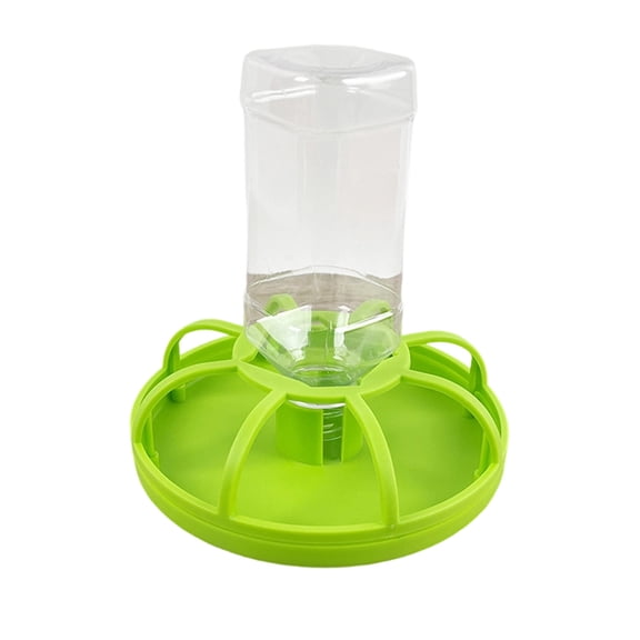 HOARBOEG Automatic Chicken Waterer Dispenser, Poultry Feeder for Chicks and Quail, Small Farm Birds Spill Proof Water Container with Gravity Flow, Multi-Purpose Drink Waterer for Coop Cage (Black)