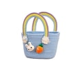 thumbnail image 1 of HOARBOEG Blue Cotton Easter Bunny Basket Rabbit Easter Egg Holder Candy Storage Tote Bag for Party Favor Spring Home Decor Outdoor Hunt, 1 of 6