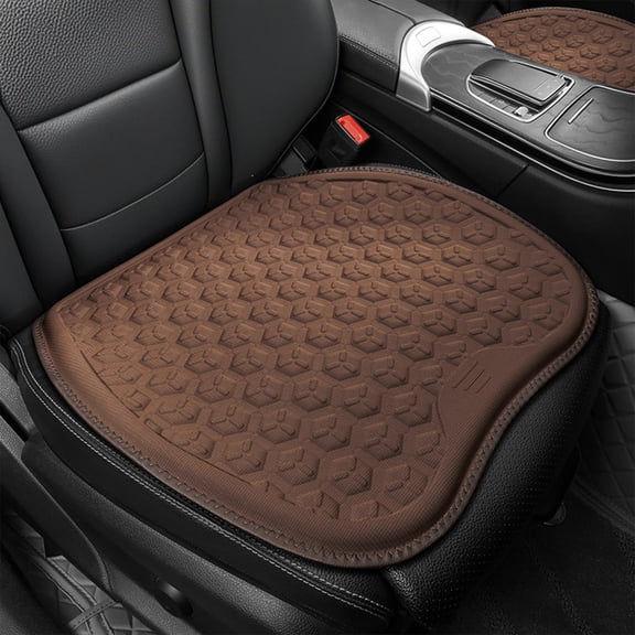 HOARBOEG Breathable Cold Gel Car Seat Cushion - Ergonomic Office Chair Pad with Non-Slip Base, Washable Cover & Portable Handle for Car, Home, Gaming & Wheelchair Use
