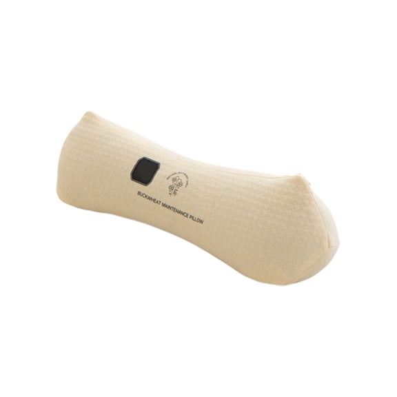 HOARBOEG Buckwheat Neck Pillow for Cervical Support - Adjustable Ergonomic Neck Roll with Natural Herbs, Therapeutic Cervical Traction Pillow for Side and Back Sleepers, Relieves Neck Pain