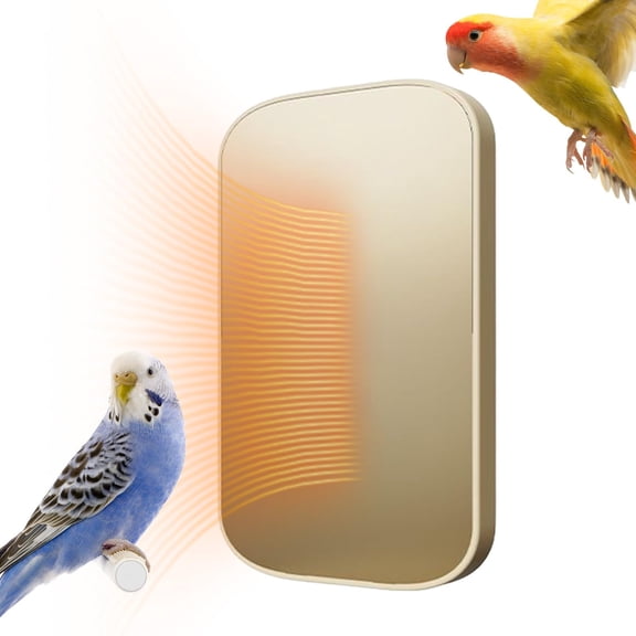 HOARBOEG Cage Heater for Birds, Reptile Heat Lamp with Temperature Control, Low Temperature Heating Pad for Small Animals, Safe & Fireproof Night Heat