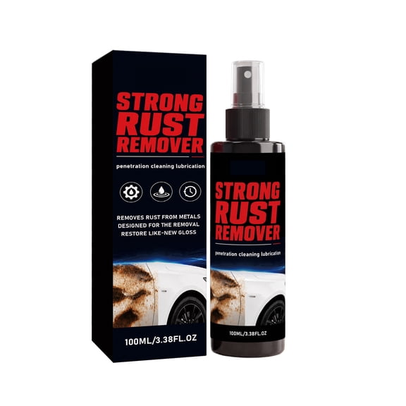 HOARBOEG Car Rust Remover Spray with Metal Rust Cleaner & Lubricant, Multi-Purpose Rust Dissolver for Automotive Wheels Bolts Tools & Hardware