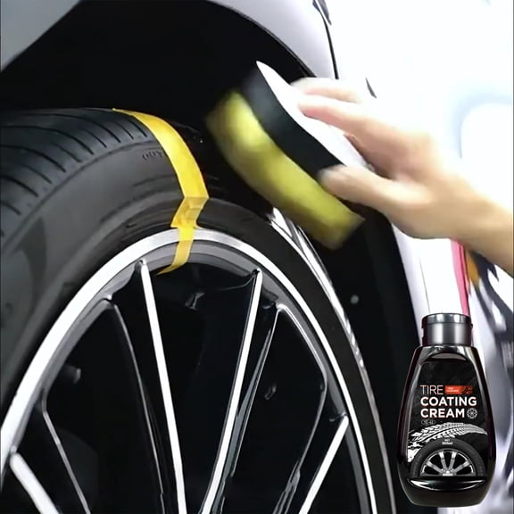 HOARBOEG Car Tire & Wheel Cleaner Paste, Tire Shine Coating, Wheel Hub Rust Removal, Tire Brightener Polish & Protectant for Tire Detailing and Refurbishment
