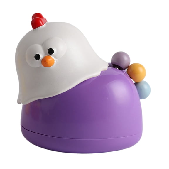 HOARBOEG Chicken Toothpick Holder with Forks, Cute Chick-Shaped Kitchen Counter Organizer, Sealed Plastic Utensil Dispenser for Home & Office