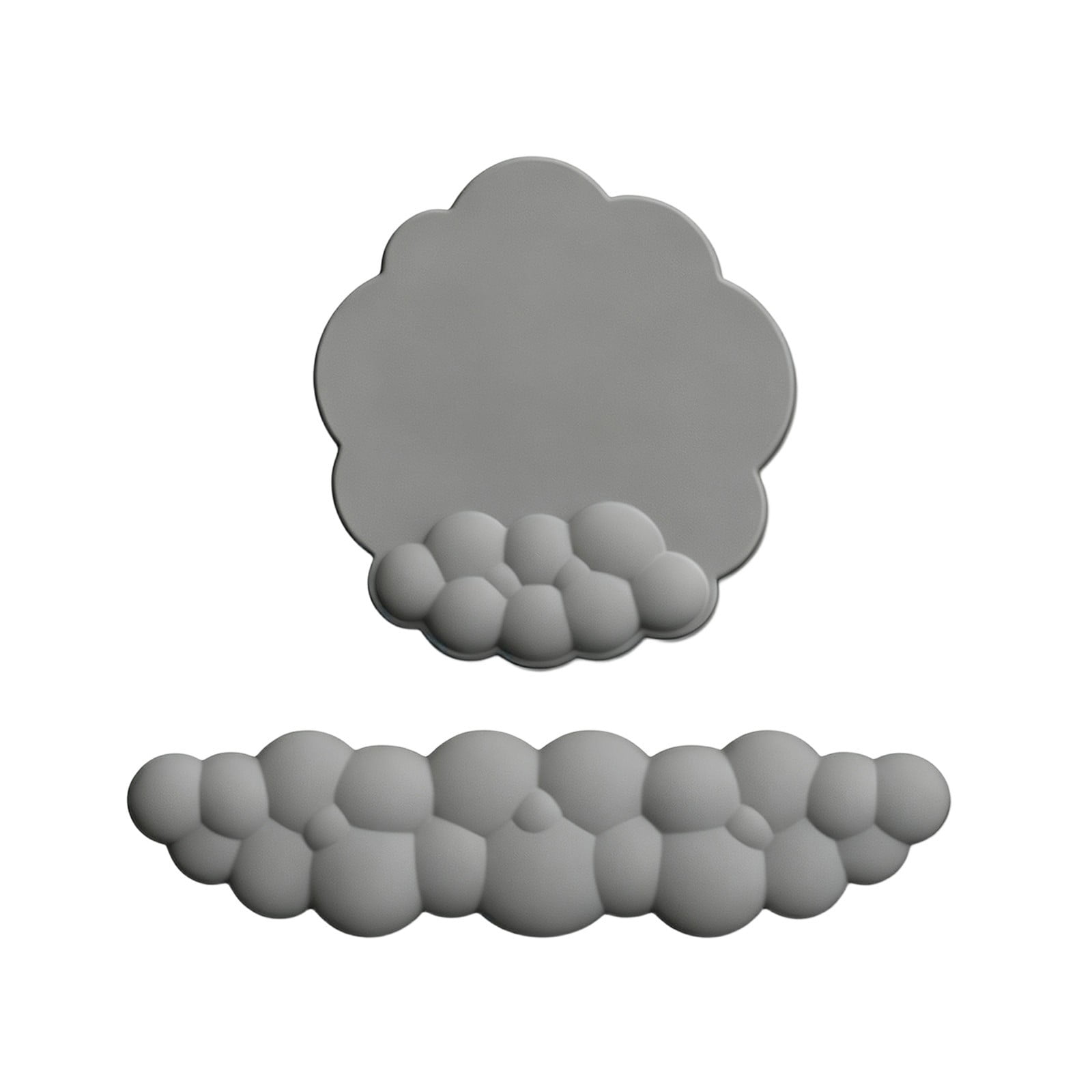 HOARBOEG Cloud Shape Mouse Pad Keyboard Wrist Rest Set Ergonomic Memory ...