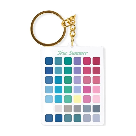 HOARBOEG Color Analysis Keychain, Personal Color Guide Tool, Seasonal ...