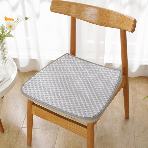 HOARBOEG Cool Soft Seat Cushions For Dining Room Chairs, Rectangle Jacquard Chair Cushion with Anti slip Backing Breathable Polyester Seat Pad, 15.74*15.74in