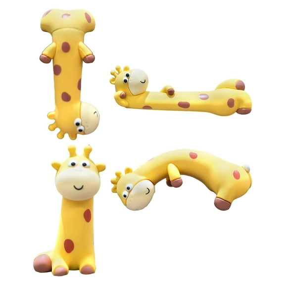 HOARBOEG Cute Giraffe Monitor Perching Decorative Figurine, Giraffe Statue for Computer Monitor Perch, Desktop Shelf Ornament, Animal Lover Gift, Resin Craft, Kawaii Animal Figures
