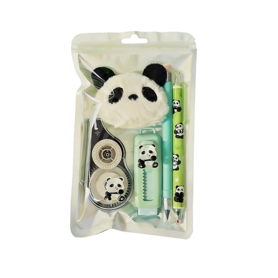 HOARBOEG Cute Stationery Set with Correction Tape, Pencils, Pendant and Eraser for Teens - Complete Writing Correction Kit for , Office, Home, Gift