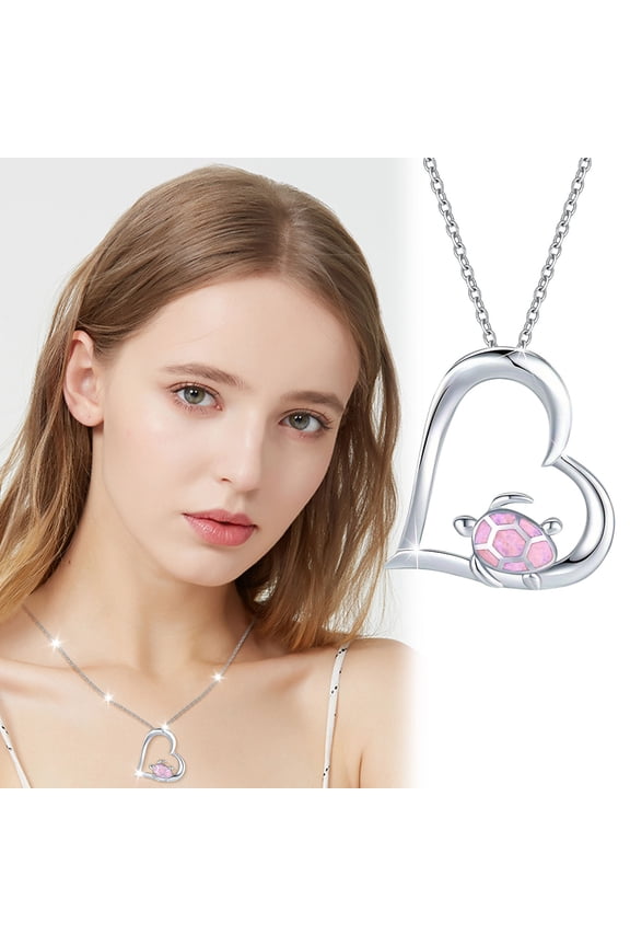 HOARBOEG Cute Turtle Pendant Necklace Womem's Necklaces Tortoise Clavicle Chain Mother's Day Gifts for Mom Valentine's Day Jewelry