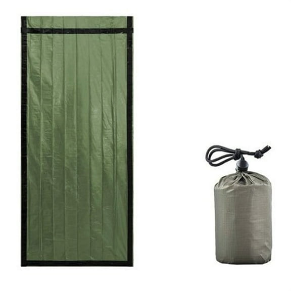 HOARBOEG Emergency Sleeping Bag - PE Aluminum Film Thermal Insulated Survival Gear for Outdoor Camping, Survival & Car Emergency, Weather-Resistant & Tear-Proof with Storage Bag
