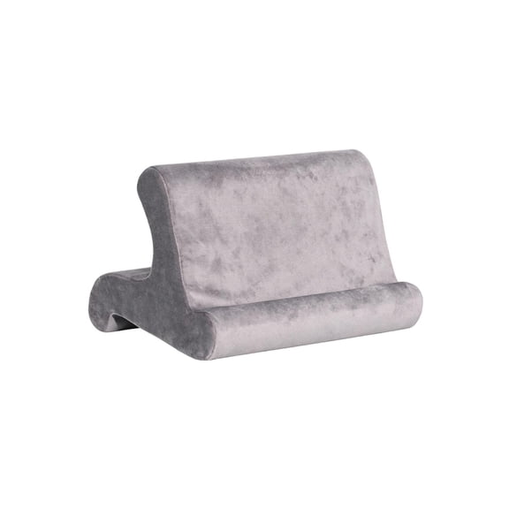 HOARBOEG Foldable Reading Pillow Tablet & Phone Stand, Multi Angle Bed Rest Pillow, Soft Plush Lap Pillow for Book, E-Reader, Portable Book Holder for Sofa, Travel