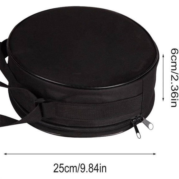 HOARBOEG Folding Stool Carrying Bag with Shoulder Strap, Portable Round Zippered Storage Pouch for Camping, Picnic, Beach, Foldable Collapsible Seat Organizer Travel Tote