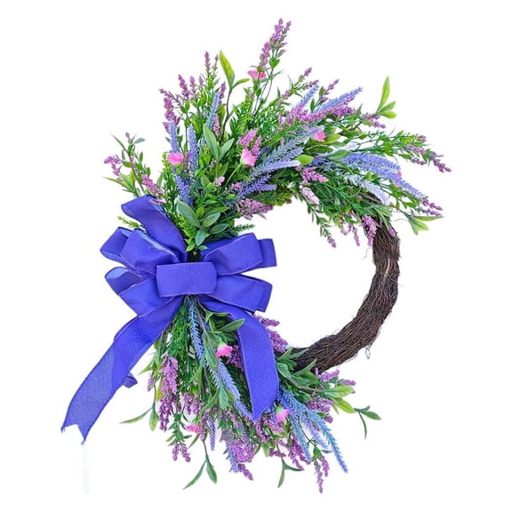 HOARBOEG Forest Style Colorful Artificial Flower Garland for Doors, Elegant Hanging Floral Wreath for Home Decor, Window Display Wedding Decoration & Photography Prop