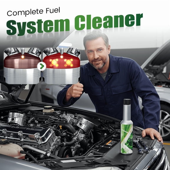 HOARBOEG Fuel System Cleaner Injector Cleaner for Gasoline Cars Removes Carbon Deposits Improves MPG Reduces Emissions Complete 3-Way Engine Maintenance Additive