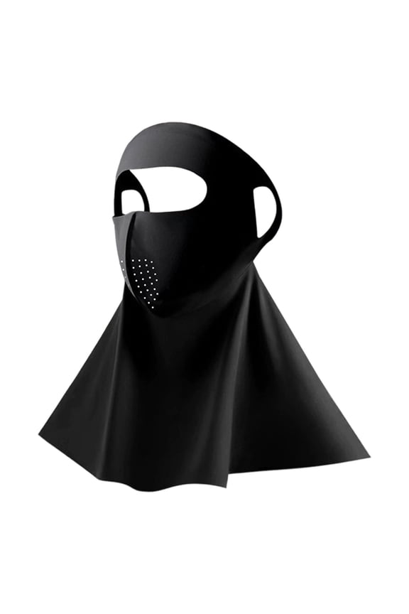 HOARBOEG Full Face & Neck Sun Protection Mask - UV Ray Blocking, Breathable Lightweight Fabric, Adjustable Hanging Ear Design for Outdoor Activities Hiking Cycling Gardening