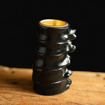 HOARBOEG Gothic Heart Candle Holders Set - 4.7" Resin Halloween Ornaments, Horror Anatomical Props for Tabletop