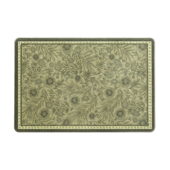 HOARBOEG Green Floral Moss Bath mat,Cute Moss Rug Bathroom, Tufted Bath Rugs, Non Slip, Absorbent, Washable Tufted Bath Rugs,Grass Bath mat for Bathroom, Home Decor, 15*23in