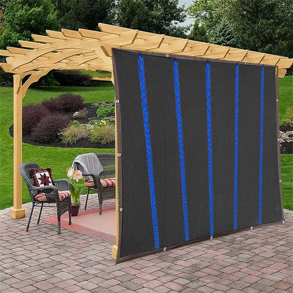 HOARBOEG Heavy Duty Blue HDPE Sun Shade Cloth 6.56*13.12 ft UV Breathable 10 Mesh Shade Net for Garden Patio Pool Kennel Outdoor Shade Cover