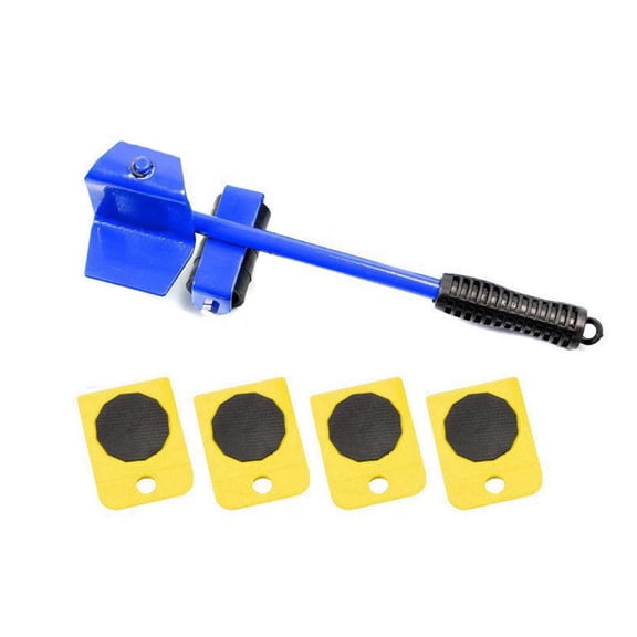 HOARBOEG Heavy Duty Furniture Mover and Lifter with 4 Sliders - Steel Rustproof Roller Tool for Moving Couches, Sofas, Refrigerators, Easy Adjust Position, High Load Capacity