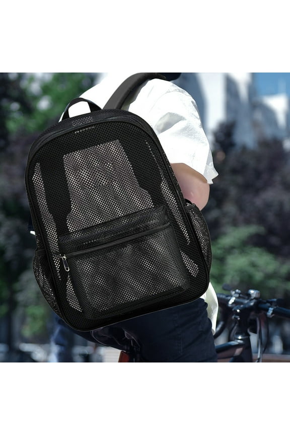 HOARBOEG Heavy-Duty Load-Bearing Mesh Backpack – Travel-Friendly Beach & Work Bag for Students & Professionals